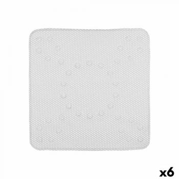 Tapis de Douche Antislip PVC Gris 6 Unités