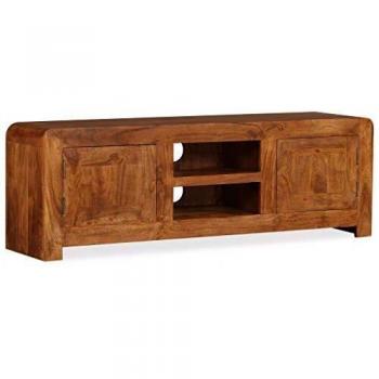 TV Cabinet Solid Wood with Honey Finish 120x30x40 cm Vidaxl