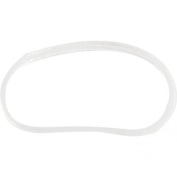 Cordón de goma blanco para peinados 500 piezas 1mm