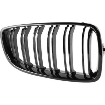 Double Slat Front Grille for BMW 4 Series F32 F33 F36 F80 F82 Bright Black Replacement