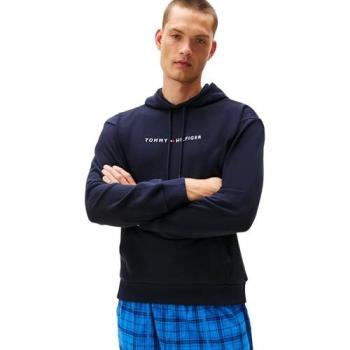 Herren-Tommy Hilfiger Hoodie Regular Fit – Marine Farbton, Baumwoll-Mix, Extra-Long 2XL