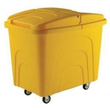 Industrial Tapered Plastic Container Trucks with Lids