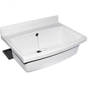 Sanit 60.007.01.0099 maxi Becken mit Überlauf weiß, Weißanthrazit