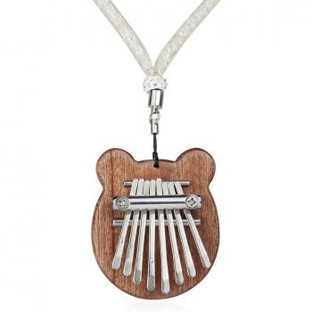 Instrumento musical Kalimba de 8 teclas en madera de caoba
