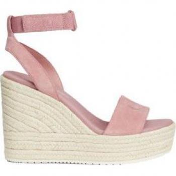 Calvin Klein Sandalia Cuña Mujer Rosa
