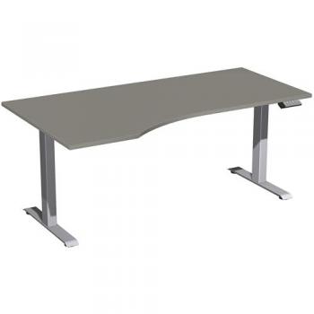 Geramöbel FlexiLift Tisch Onyx/Silber 180x100 cm
