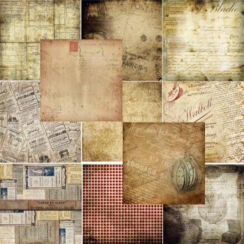 24 Stuks Retro Scrapbooking Papier voor Creatieve Projecten