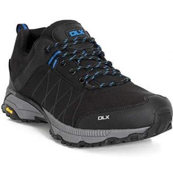 Trespass DLX Chaussures de Trekking et de Randonnée pour Hommes, Noir, 43 EU