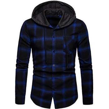 Iris Sprite Men's Plaid Hoodie