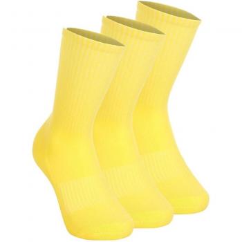 Ensemble de Trois Chaussettes de Tennis – Orange Jaune