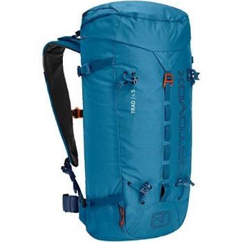 Mochila Ortovox Trad 24L S en azul claro y rojo