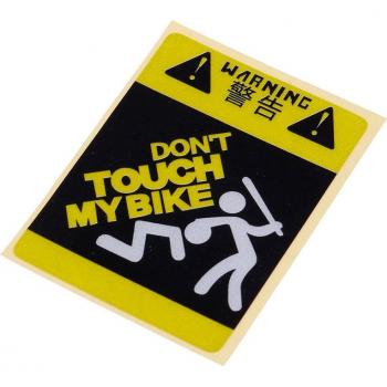 Mein Rad, meine Regeln – Wasserdichter „Nicht berühren“-Sticker