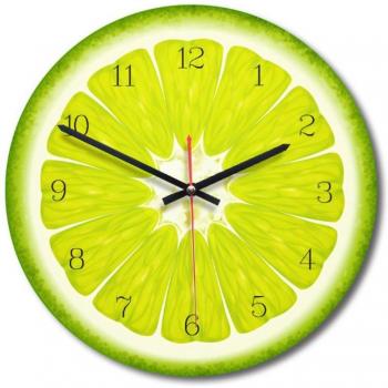 Wooden Digital Wall Clock with Fruit Design