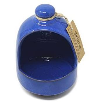 Verano Spanish Ceramics Selena 11 cm Blue Hand‑Dipped Salt Pig