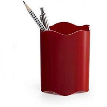 Durable Vivid Trend Pen Pot Plastic Red