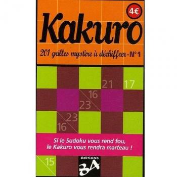 Kakuro N°1 201 Grilles mystère à déchiffrer