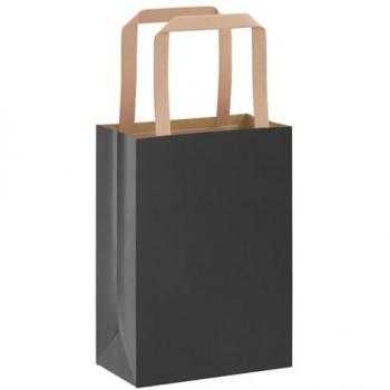 Sacchetti di Carta da 250 pezzi, Manici Neri 15x8x21 cm – VidaXL