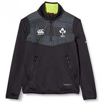 Canterbury Jungen Ireland Thermoreg Quarteletten‑Zip Pullover – Größe 10