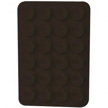 Coque d’attache silicone 5 pièces – support à ventouse noir pour iPhone et téléphones Android