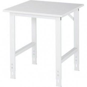Table de travail avec plateau en mélamine, 750 x 800 mm, hauteur ajustable 760-1080 mm