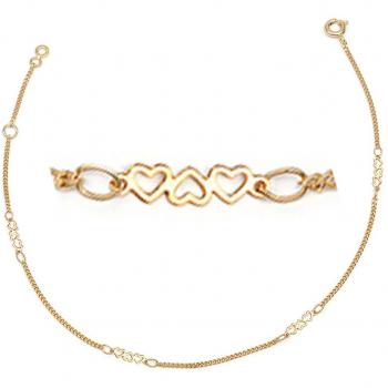 Tobillera 'Love' en Oro de 10x2 mm