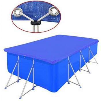 Toldo para piscina rectangular PE 394x207 cm