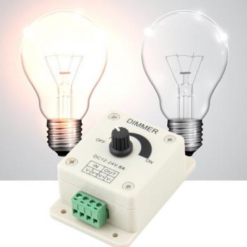 Regulador de luz LED 12V 8A con protección