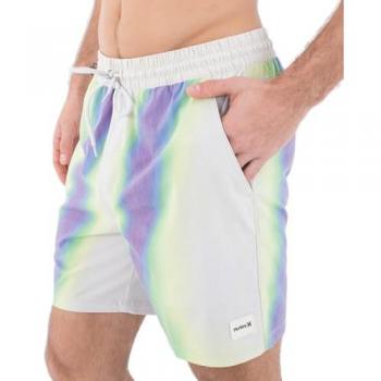 Hurley Phantom Naturals Cannonball Volley 17 Blue‑Bone Longboy Shorts