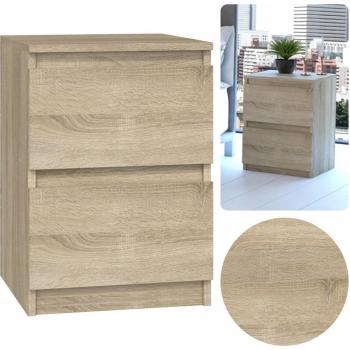 Table de Chevet Moderne M2 Sonoma 2 Tiroirs