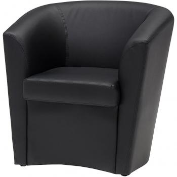 Poltrona 70x60x70 Nero Eco‑Pelle – 13Casa