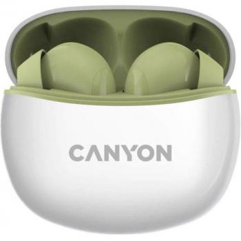Auriculares Inalámbricos Canyon CNS-TWS5GR Verdes con Estuche de Carga