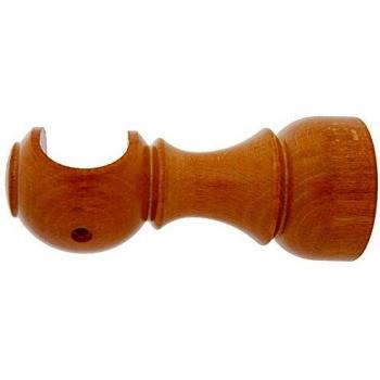 Palo di legno liscio aperto 28x128 mm, teak – extra wide