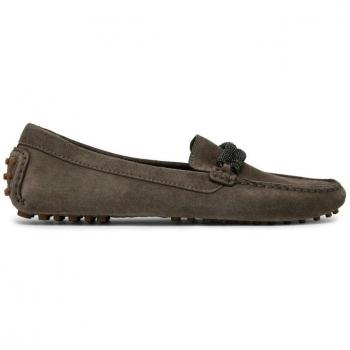 Brunello Cucinelli, Loafers, Female, Gray