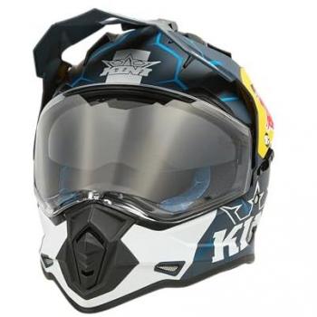 Motocross Casque ADV 1.0 (Blanc/Turquoise/Bleu) – Taille M