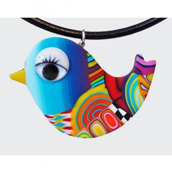 R6481 Lily Handcrafted Bird Pendant – 50x40 mm