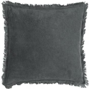 Housse de coussin à franges Yard Jaye en velours