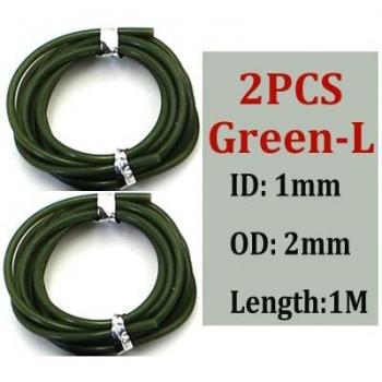 Aparejo de silicona para carpa: tubo + gancho – 2 piezas (Hair Rig & Heli)