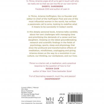 Thrive: The Third Metric to Redefining Success and Creating a Happier Life