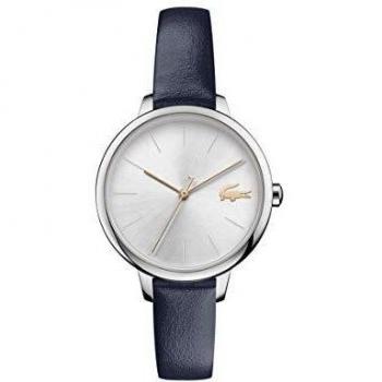 Lacoste Reloj de mujer con correa de cuero azul