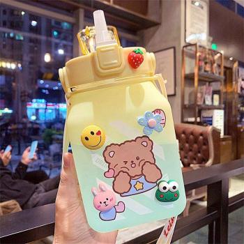 Kawaii Jumbo Pastel Fitness Water Bottle