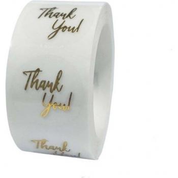 Thank You for Your Order Sealing Labels, 500 Gold Foil