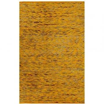 Gelber Jute Teppich 80x160 cm