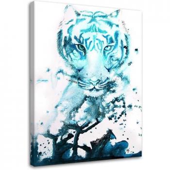 Design Tigre Blu 40x60 Carta da Parete
