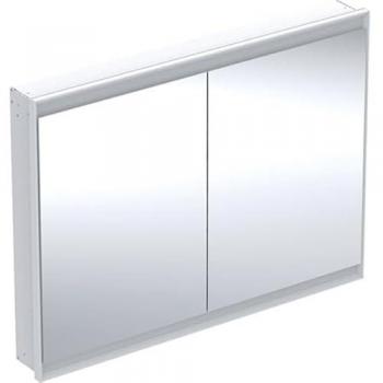 Mobiletto a specchio Geberit ONE, 120x90x15 cm, da incasso, bianco, con luci LED