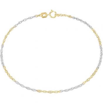 Goldarmband „FIRETTI“ – 585 Gelbgold, Weißgold Accent, Damen Geschenk