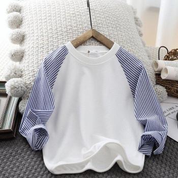 Korean Casual Boys Pullover Long-sleeved T-shirt