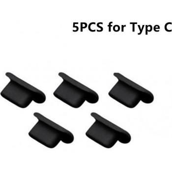 Cubierta protectora de silicona para conector tipo C, para iPhone 7, 8, 12, 13 Pro y Samsung Redmi (5/10 Uds.)