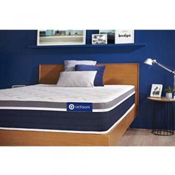 Actiflex Confort Matelas Ressorts Enschés + Mémoire De Forme 90x190 Cm Maxi Épaisseur 7 Zones De Confort