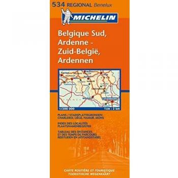 Carte routière : Belgique Sud, Ardenne