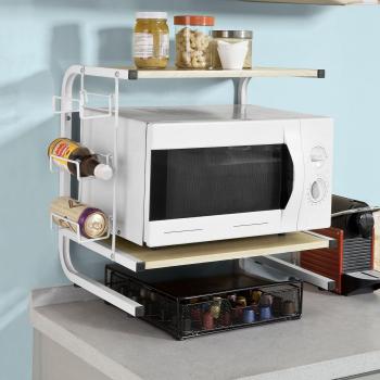 Étagère de cuisine avec espace pour micro-ondes FRG092-N SoBuy®